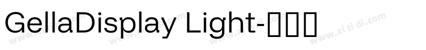 GellaDisplay Light字体转换